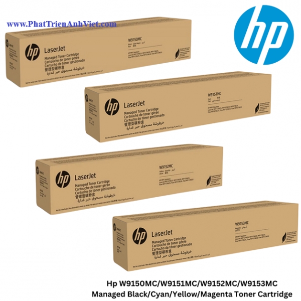 Hộp Mực Toner Cartridge HP W9150MC W9151MC W9152MC W9153MC KCMY dùng cho máy in HP LaserJet Managed MFP 786z E786zdn