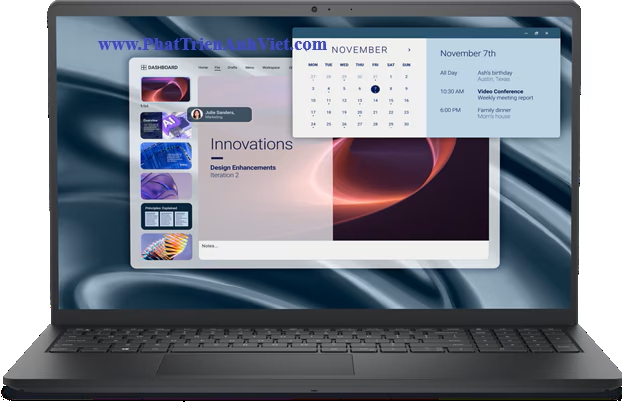 Laptop Dell Pro 15 Essential PV15255 AMD Ryzen 5 7520U 8GB 512GB SSD 15.6 FHD Ubuntu