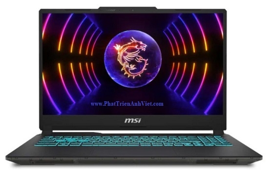 Laptop MSI Gaming Cyborg 15 A13UC-2082VN i7 13620H 16GB 512GB SSD RTX 3050 4GB 15.6 inch FHD 144Hz Win11 Black Balo