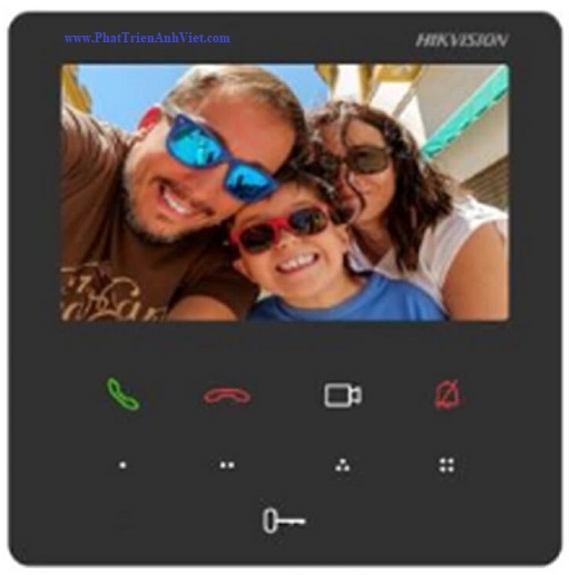 Màn Hình Chuông Cửa IP HIKVISION DS-KH6110-WE1 4.3 Inch – Wi-Fi, PoE, Hik-Connect, 9 Nút Cảm Ứng