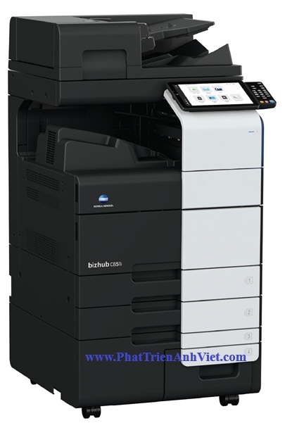 Máy photocopy màu Bizhub C551i – In/Scan 55 trang/phút, ADF 300 tờ, SSD 256GB