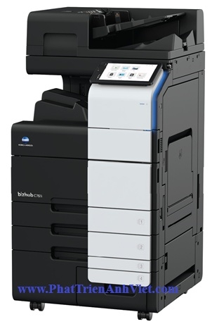  Máy photocopy màu Bizhub C751i – In/Scan 75 trang/phút, ADF 300 tờ, SSD 256GB