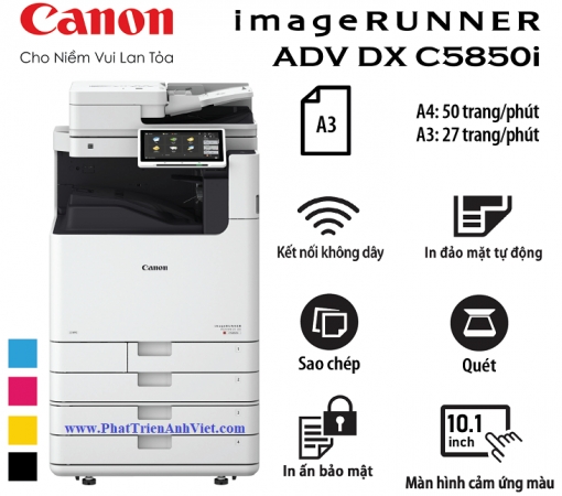 Máy photocopy màu Canon imageRUNNER ADVANCE DX C5850i