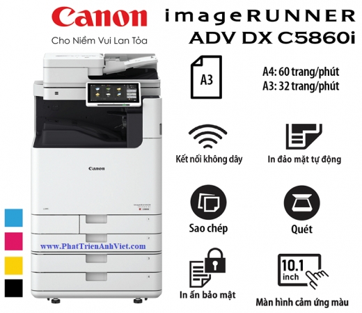 Máy photocopy màu Canon imageRUNNER ADVANCE DX C5860i