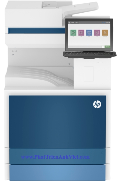 Máy photocopy màu đa chức năng HP LaserJet Managed E786z -5QJ94A Tốc độ 25 trang(A4)/phút Sử dụng mực W9140M W9141MC W9142MC W9143MC