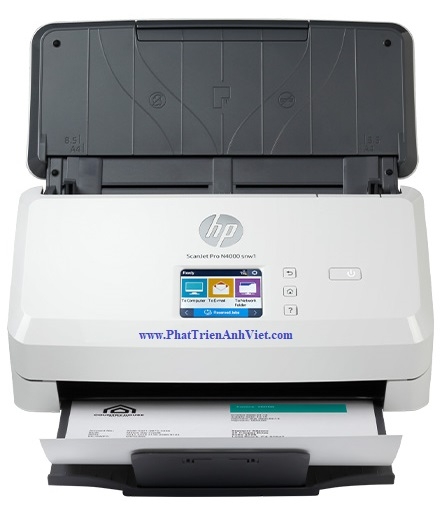Máy Scan HP ScanJet Pro N4000 SNW1 6FW08A A4 A5 Đảo mặt ADF USB LAN WIFI