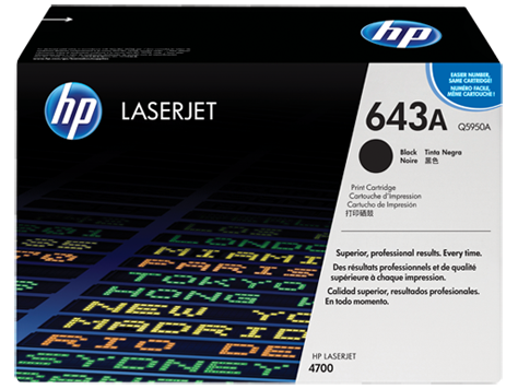 Mực in laser màu HP Q5950A (HP 643A) Đen