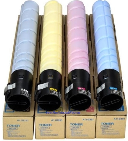 Mực Konica Minolta TN216K A11G191 TN216Y A11G291 TN216M A11G391 TN216C A11G491 Cho Máy Bizhub C220/C280/C360