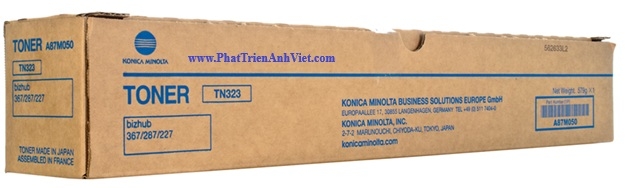 Mực Konica Minolta TN323 A87M090 23.000 Trang Cho Bizhub 367 Bizhub 287 bizhub 227