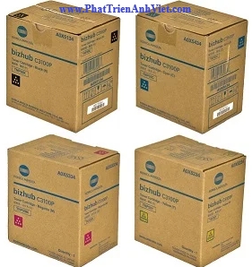 Mực Konica Minolta TNP50K A0X5194 TNP50Y A0X5294 TNP50M A0X5394 TNP50C A0X5494 Cho Máy Bizhub C3100P C3110