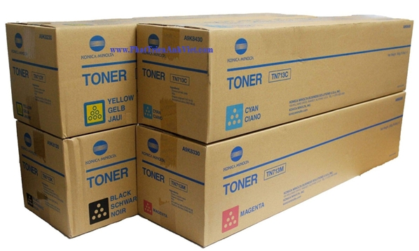 Mực Konica Minolta TONER TN711K A3VU150 TN711C A3VU450 TN711M A3VU350 TN711Y A3VU250 Cho Bizhub C654 C754