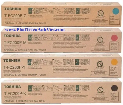 Mực photocopy màu Toshiba T-FC200P chính hãng cho e-Studio 2000AC 2500AC
