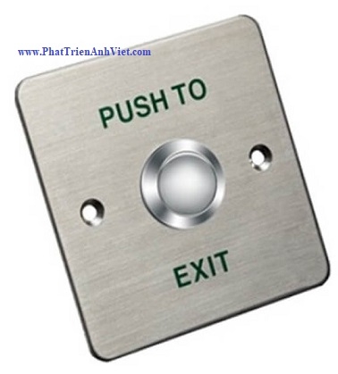 Nút Exit HIKVISION DS-K7P01 – Hợp Kim Nhôm, Nút Bấm Thép, Kích Thước Chuẩn 86x86
