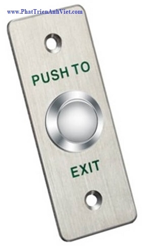 Nút Exit HIKVISION DS-K7P02 (SH-K8P02) – Hợp Kim Nhôm, Nút Bấm Thép, NO/NC/COM