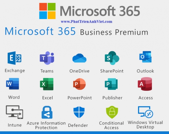 Phần Mềm Bản Quyền Microsoft 365 Business Premium - Annual 1 Năm Giá Rẻ