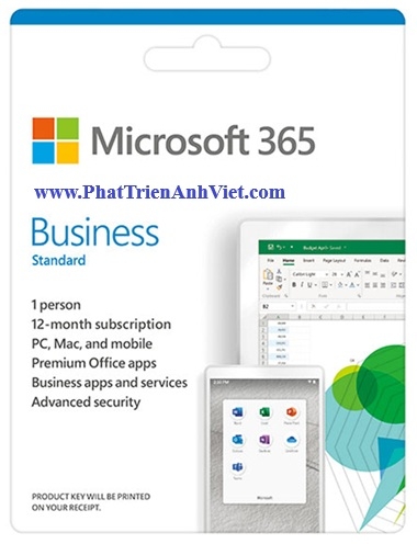 Phần Mềm Bản Quyền Microsoft 365 Business Standard Annual 1 Năm Giá Rẻ