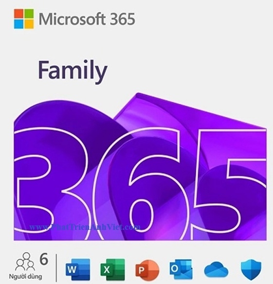 Phần Mềm Bản Quyền Microsoft 365 Family EP2-36878 English APAC Subscr 1YR Medialess Giá Rẻ Cho 6 Người