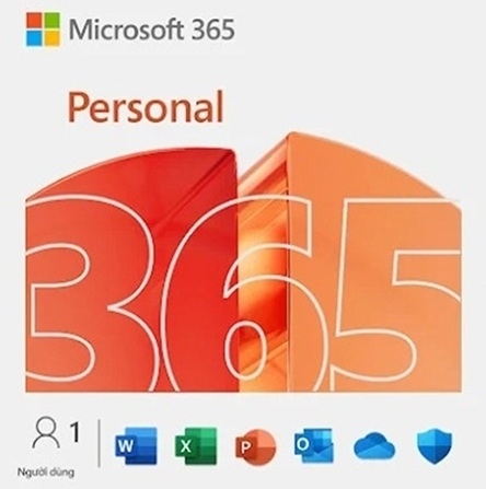 Phần Mềm Bản Quyền Microsoft 365 Personal EP2-32313 Subscr PK Lic 1YR Online APAC EM ESD Key Điện Tử 1 Năm