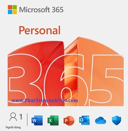 Phần Mềm Bản Quyền Microsoft 365 Personal EP2-32409 English APAC Subscr 1YR Medialess Giá Rẻ 1 Năm
