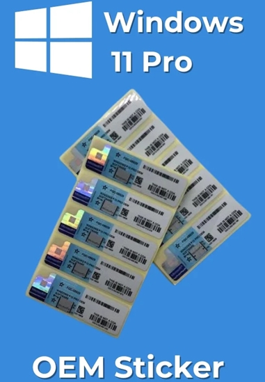 Sticker Bản Quyền Phần Mềm Microsoft Windows 11 Pro OEM – Tem Dán Chính Hãng Giá Rẻ