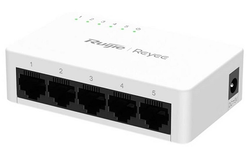 Switch Ruijie RG-ES05G-L 5 Cổng Gigabit Không Quản Lý – Siêu Nhỏ, Tiết Kiệm Điện