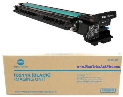 Trống Màu Đen IU211K (A0DE02F) Cho Máy Konica Minolta C203/C253 – In 70K–100K Trang